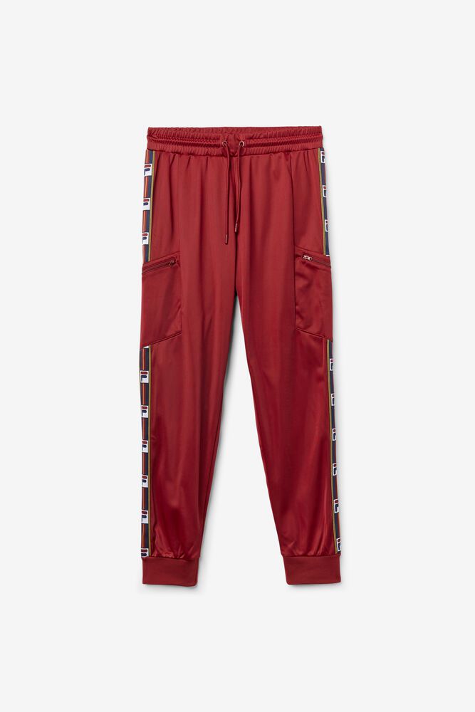 Fila Pants Mens Red Jaxson - Ireland 39750-VECL